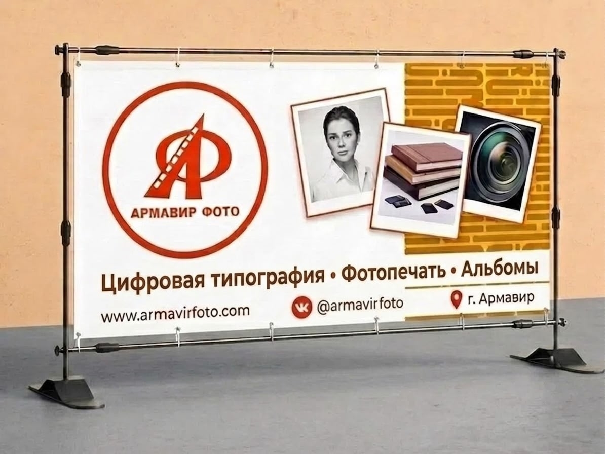 Печать на баннере
