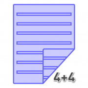 А3 цветная двухсторонняя